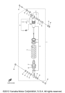 WR250FD Задняя подвеска