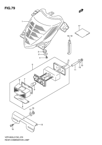 VZR1800 Задний комбинированный сигнал