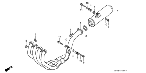 CBR900RR Глушитель