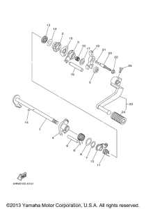 TTR90S Вал переключения