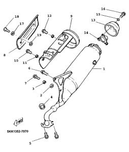 YN100 Выхлопная система