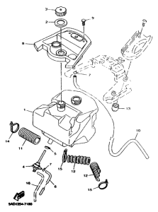 YN50R Топливный бак