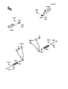 KMX125 Подножки
