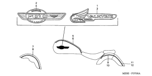 GL1500CD Stripe / mark
