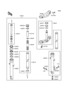 ZR250 Передняя вилка