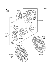 ZR1100 Передний тормоз