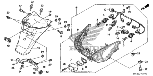 FSC600 (ABS) Taillight + rear fender