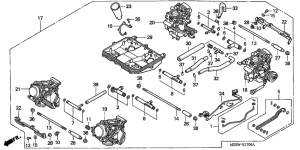 VF750C Carburetor assy