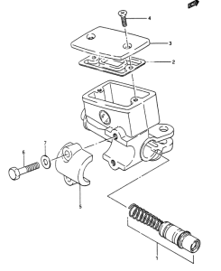 RG250 Передний тормозной цилиндр