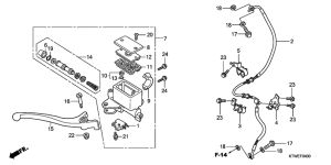 SH300 Fr. brake master cylinder
