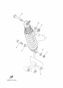 XT250 Задняя подвеска