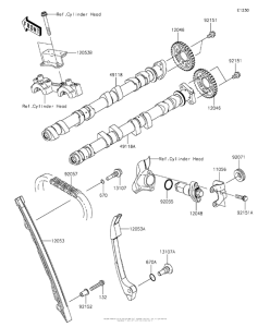 ZX1000 Распред вал