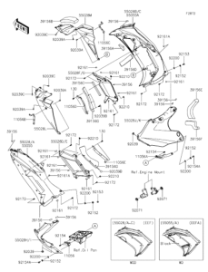 EX400 Обтекатель нижний