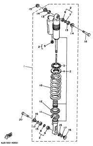 YZ250 Задняя подвеска
