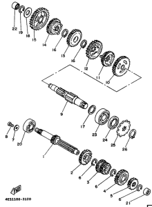 YZ80G Трансмиссия