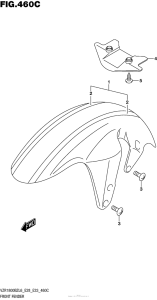 VZR1800B Front Fender (For Bbd)  (Vzr1800Bzl6 E33)
