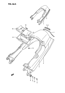 GSX1100 Обтекатель сидения