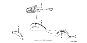 GL1500CD Stripe + emblem