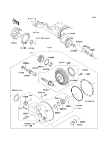 VN1500 Drive shaft / final gear(1 / 2)