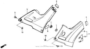 VTR250 Боковые обтекатели