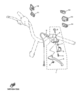 YN50R Handle switch. lever