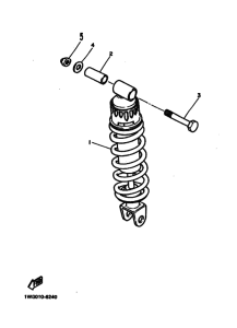 FZR400 FZR400U Задняя подвеска