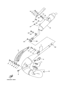 TDR125 Выхлопная система