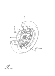 YP400 Переднее колесо