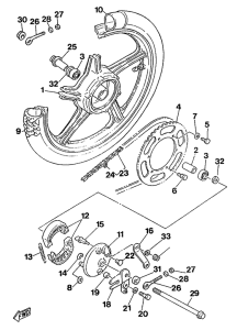 ME50 Переднее колесо