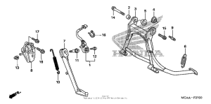 GL1800 (ABS) Подножка