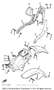 XV920MK Крыло переднее и задние