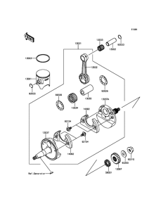  Коленвал и поршни