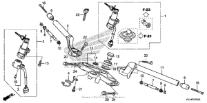 CBR250R Handlebar + top bridge
