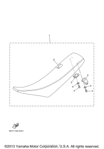 YZ250A1 Сиденье
