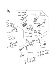 ZX600 Передний тормозной цилиндр