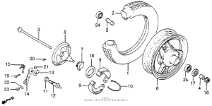 NN50 Переднее колесо