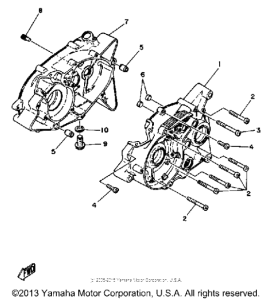 DT80 Картер двигателя