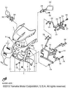 YZF600RHC Обтекатели
