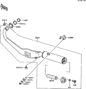 AR125S Глушитель