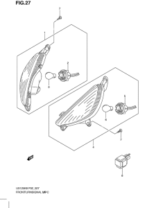 UX125 Front turnsignal lamp
