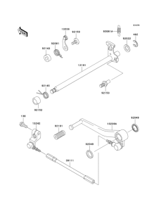 ZX600 Механизм переключения передач