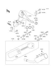 KX125 Глушитель