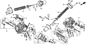VT1100C2 Carburetor component