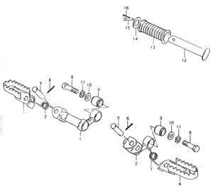 SP400 Подножки