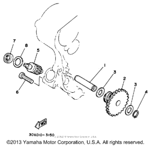 XT250L Тахометр