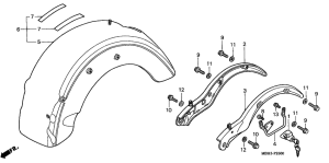 VT1100C3 Заднее крыло
