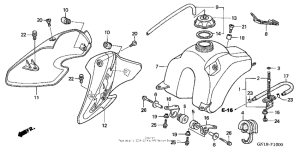 XR80R Топливный бак