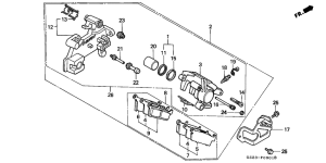 CR80R Задний тормоз