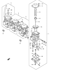 GSF600 Carburetor assy