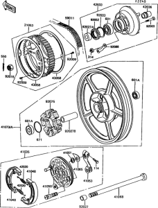 EX305 Задняя ступица колеса